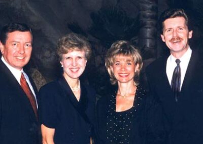 A man of integrity: Missouri Sen. John Ashcroft, his wife Janet, Mrs. Larson and Mark. (Late 1990's)