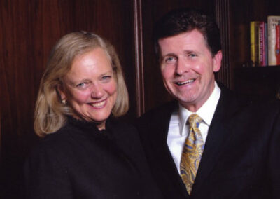 Prior to MC'ing en event with legendary EBay star Meg Whitman and former Secretary of State Condi Rice, 2010.