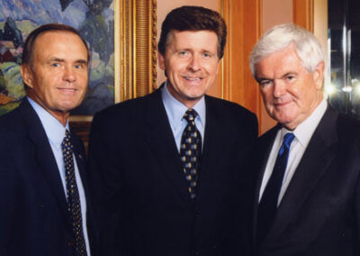 With Rep Brian Bilbray and Newt Gingrich, 2010.