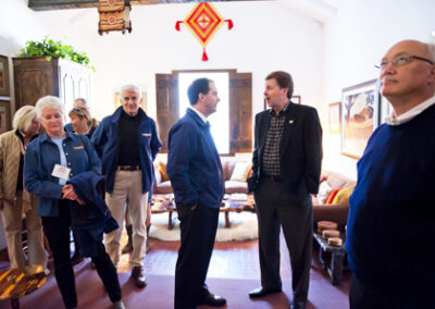 Chatting with Wisconsin Governor Scott Walker at the Reagan Ranch, inside the main house. It was the Governor's first visit to Rancho Del Cielo, November 2011.