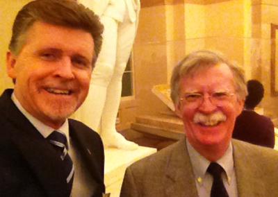 With Ambassador John Bolton, at the U.S. Capitol, April 2015.