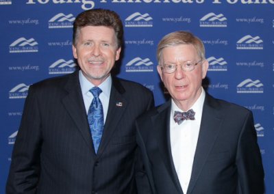 With author and columnist George F. Will at a YAF/Reagan Ranch event in Reston, Virginia... March 2015.