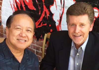 At lunch with my friend Jahja Ling, Music Director of the San Diego Symphony and world-renowned maestro... One of the most inspirational people I know. (November 2015)