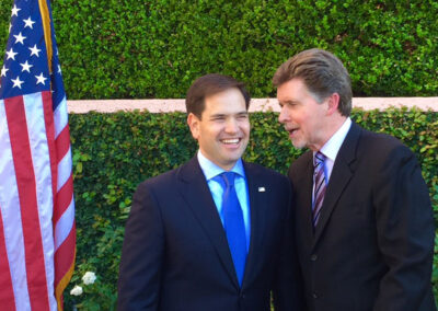 With Senator Marco Rubio, La Jolla, CA, December 2015.