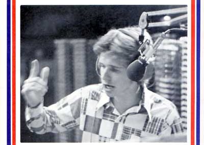 A KFMB one-sheet featuring Mark Larson. (1976)