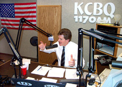 Mark Larson on the air at KCBQ 2002.