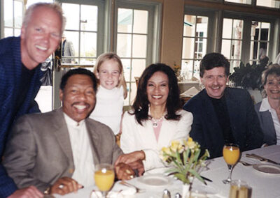 Easter 2002 with Larry Sparks (brother-in-law and talented music agent), Billy Davis, Jr., Londyn (daughter of the Sparks), Marilyn McCoo and Mrs. Larson.