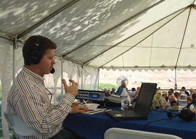 Broadcasting live from the Reagan Ranch and the Young America's Foundation donor celebration, August 12, 2005.