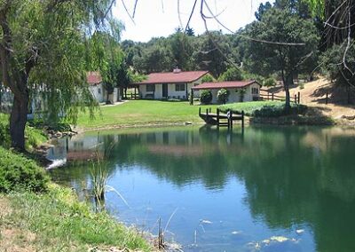 The Reagan Ranch, along the shores of "Lake Lucky" (Photo courtesy of Nilan Kincaid). No wonder the 40th President loved this place!