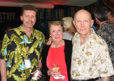 With Dee O'Hara, famed nurse to the astronauts, and General Tom Stafford (Gemini and Apollo).