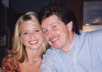 With daughter, Kristin, 2003.