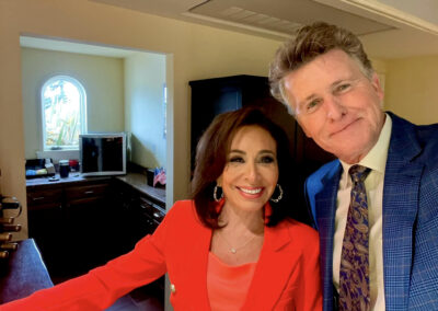 With Judge Janine Pirro  at Reagan Ranch Center event in Santa Barbara. June 2023 . 